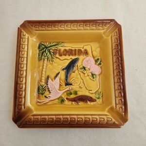 Florida Souvenir Ceramic Ashtray